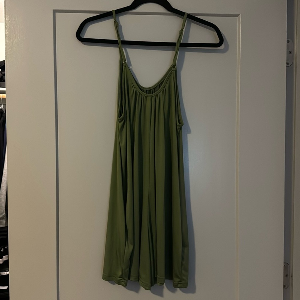 Green Flowy Romper